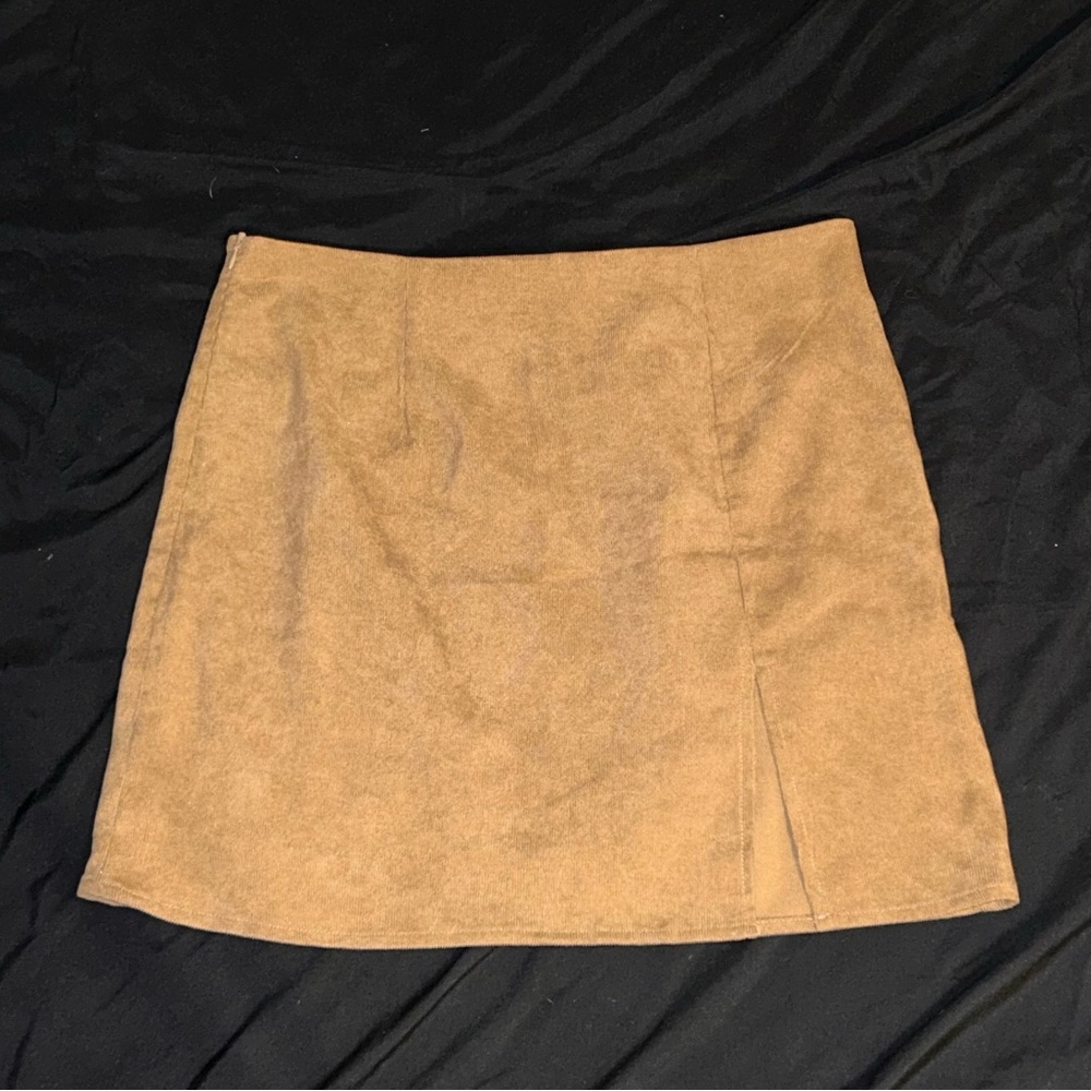 SHEIN Camel Mini Skirt